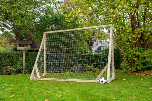 1 stk Fodboldmål i træ natur Classic XL Pro 300 x 200 cm