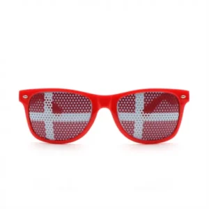 Original Roligan Fan Brille - Rød & Hvid