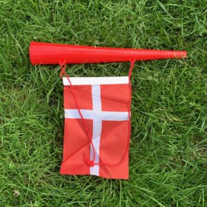 Original Roligan Fanhorn - Rød & Hvid