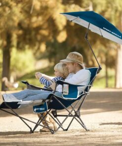 Foldbar Tilskuerstol med Fodstøtte og Parasol