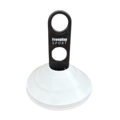 10 stk Freeplay Sport fodbold toppe & holder - Hvid