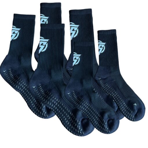 3 par Grip Socks LIGA V24 Freeplay i Sort - Str. 39-45