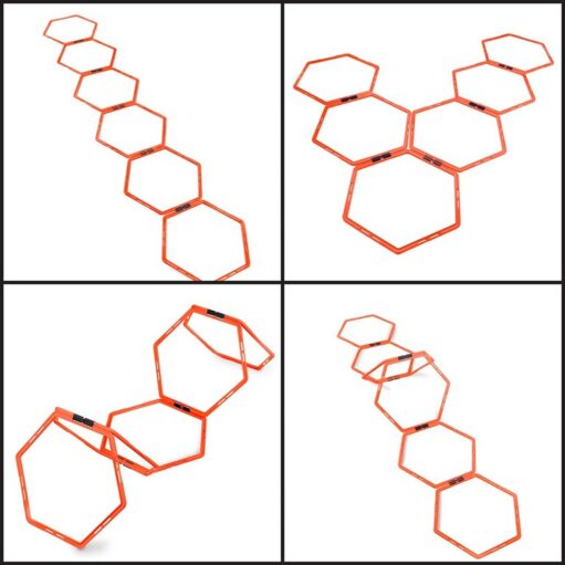 Avento Koordinationsringe Hexagon Agility Grid - 6 stk.