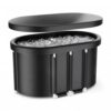 🧊 Ovalt Isbad – 120x65x65 cm Optimer din restitution og styrk din krop – ét isbad ad gangen Giv din krop det kolde gys, den elsker! Dette elegante ovale isbad på 120x65x65 cm er den perfekte løsning til dig, der ønsker at booste restitutionen, mindske inflammation og styrke både krop og sind – direkte fra hjemmet eller haven. 🔹 Perfekt størrelse Med målene 120x65x65 cm passer badet til både mænd og kvinder, og det ovale design giver en komfortabel, ergonomisk pasform, der støtter kroppen under hele isbadet. 🔹 Hvorfor isbad? Reducerer muskelømhed og inflammation Fremmer hurtigere restitution efter træning Styrker immunforsvaret og øger blodcirkulationen Forbedrer mental styrke og fokus Øger energiniveauet naturligt 🔹 Brugervenligt og holdbart Fremstillet i slidstærkt og isolerende materiale Nem at fylde op og tømme Tåler både indendørs og udendørs brug Let at rengøre og opbevare Uanset om du er atlet, biohacker eller bare elsker følelsen af at være klar i hovedet og stærk i kroppen, er dette isbad et simpelt, men kraftfuldt redskab til dit velvære. 👉 Klar til at hoppe i? Giv din krop det kolde gys – og mærk varmen indefra.