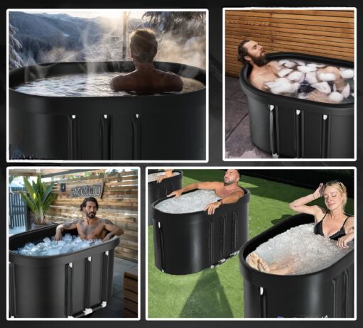 Ovalt Nordisk Isbad 120 x 65 x 65 cm - XL Model - Billede 2