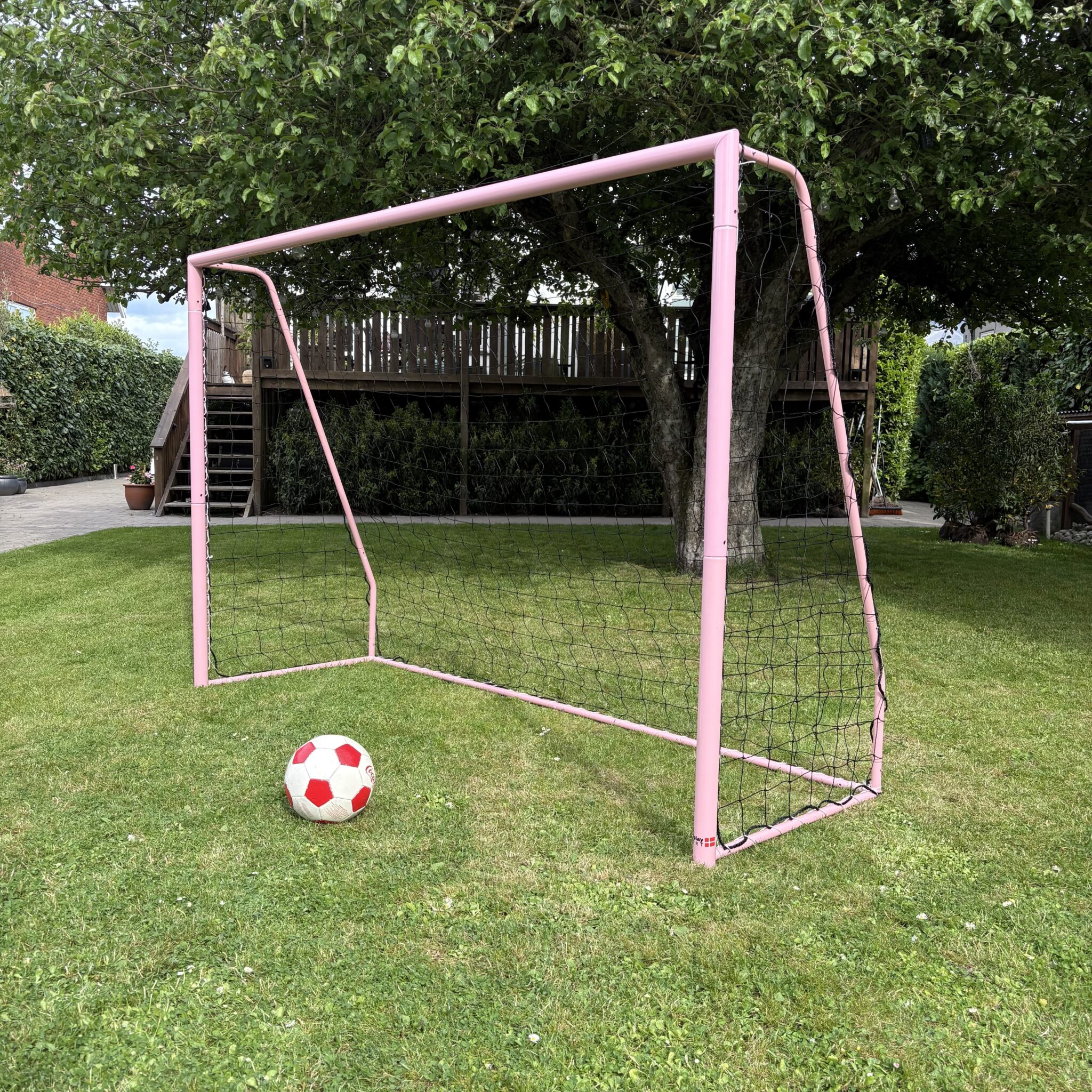 Fodboldmål Freeplay Talento Girl 240 x 160 cm - Galvaniseret Pink Stål