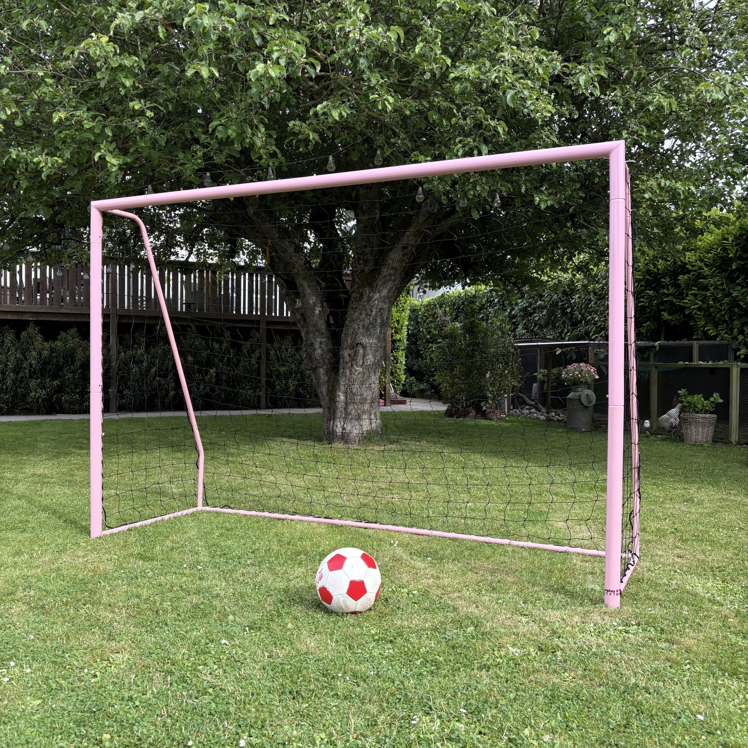 Fodboldmål 300 x 200 cm Freeplay Elite Talento Girl - Galvaniseret Pink Stål - Billede 3