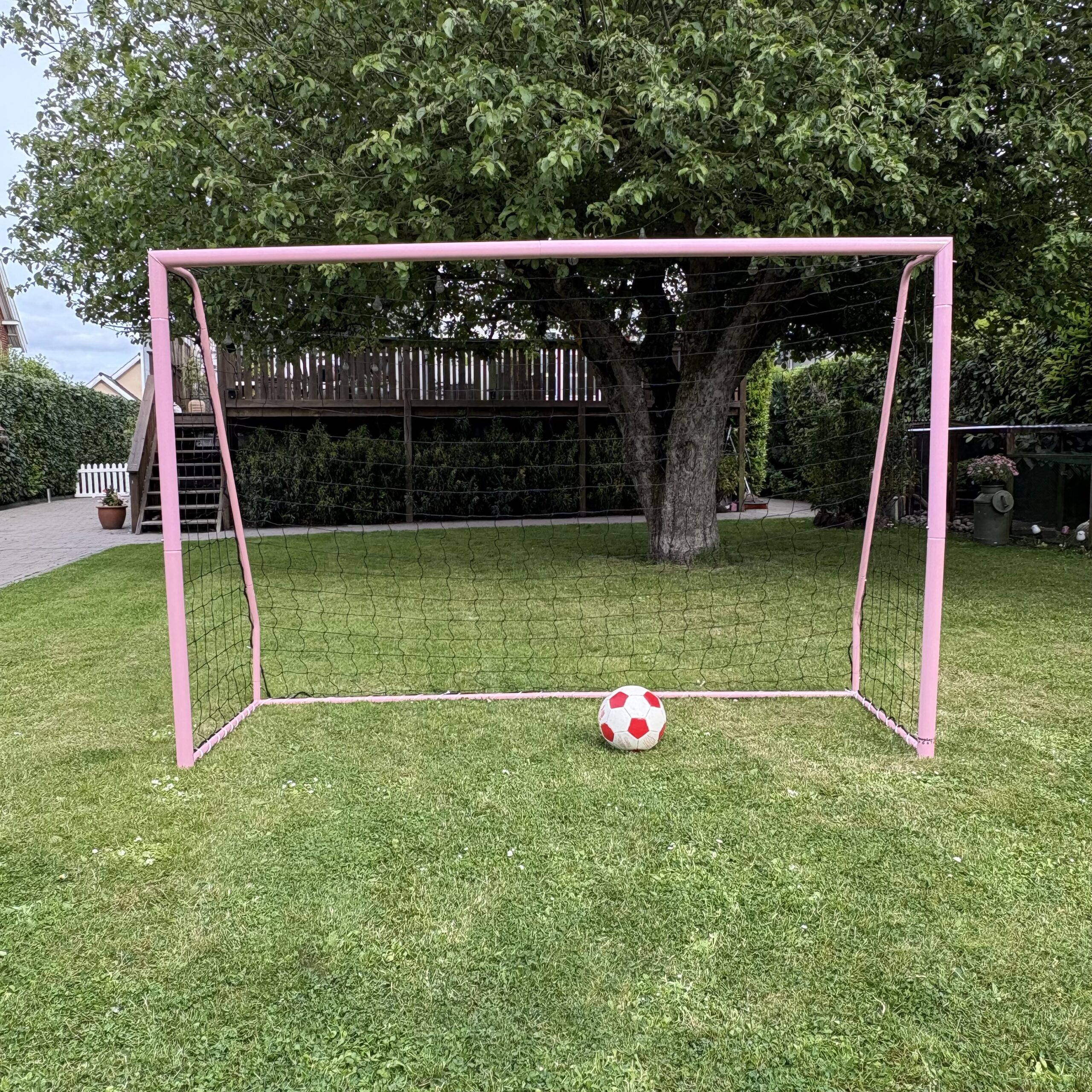 Fodboldmål 300 x 200 cm Freeplay Elite Talento Girl - Galvaniseret Pink Stål - Billede 5