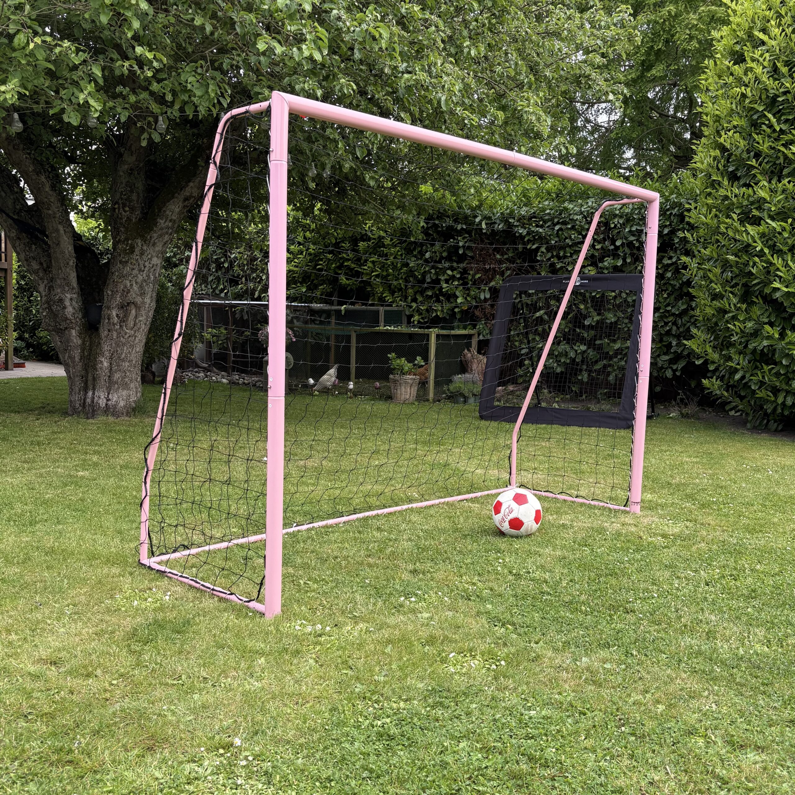 Fodboldmål 240 x 160 cm Freeplay Elite Talento Girl - Galvaniseret Pink Stål - Billede 4