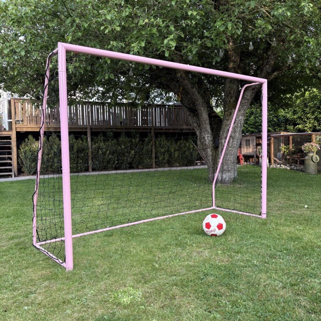 1 stk Fodboldmål Freeplay Talento Girl 240 x 160 cm -  Galvaniseret Pink Stål