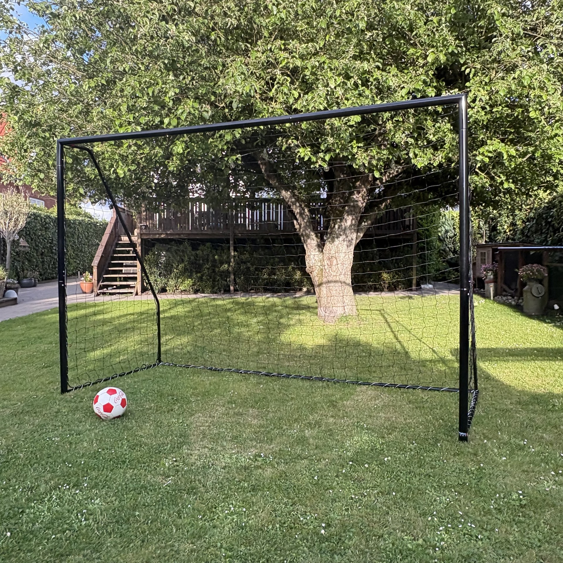 Fodboldmål Freeplay Elite Talento 300 x 200 cm - Galvaniseret Sort Stål