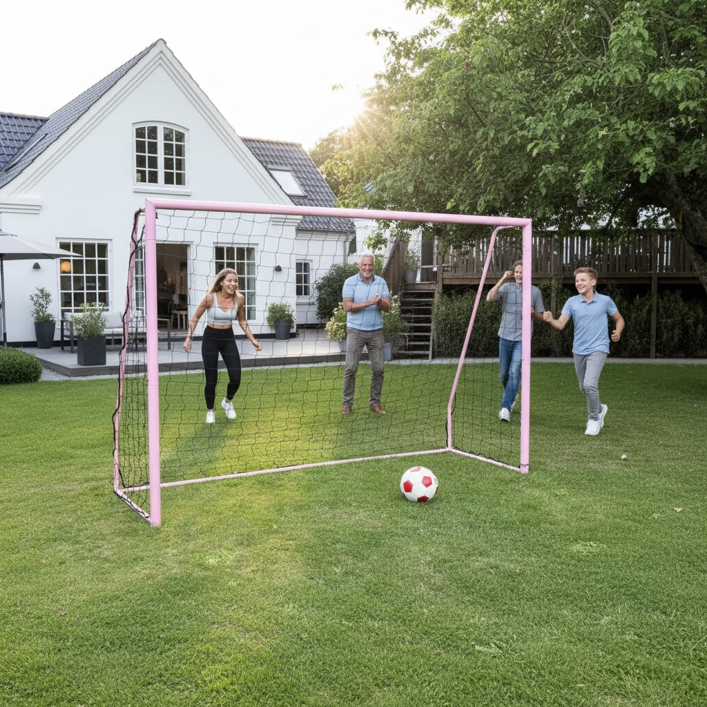 Fodboldmål 300 x 200 cm Freeplay Elite Talento Girl - Galvaniseret Pink Stål - Billede 2