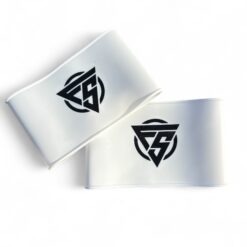 Silikonebånd til benskinner i hvid - Large