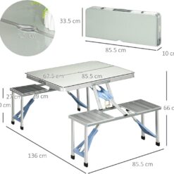 Foldbart Camping og Picnicbord fra Freeplay Sport