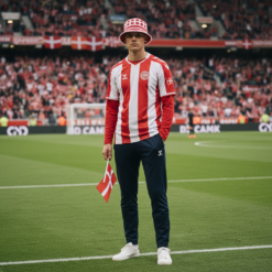 Hæklet Dannebrog Bøllehat – Original Roligan Udstyr