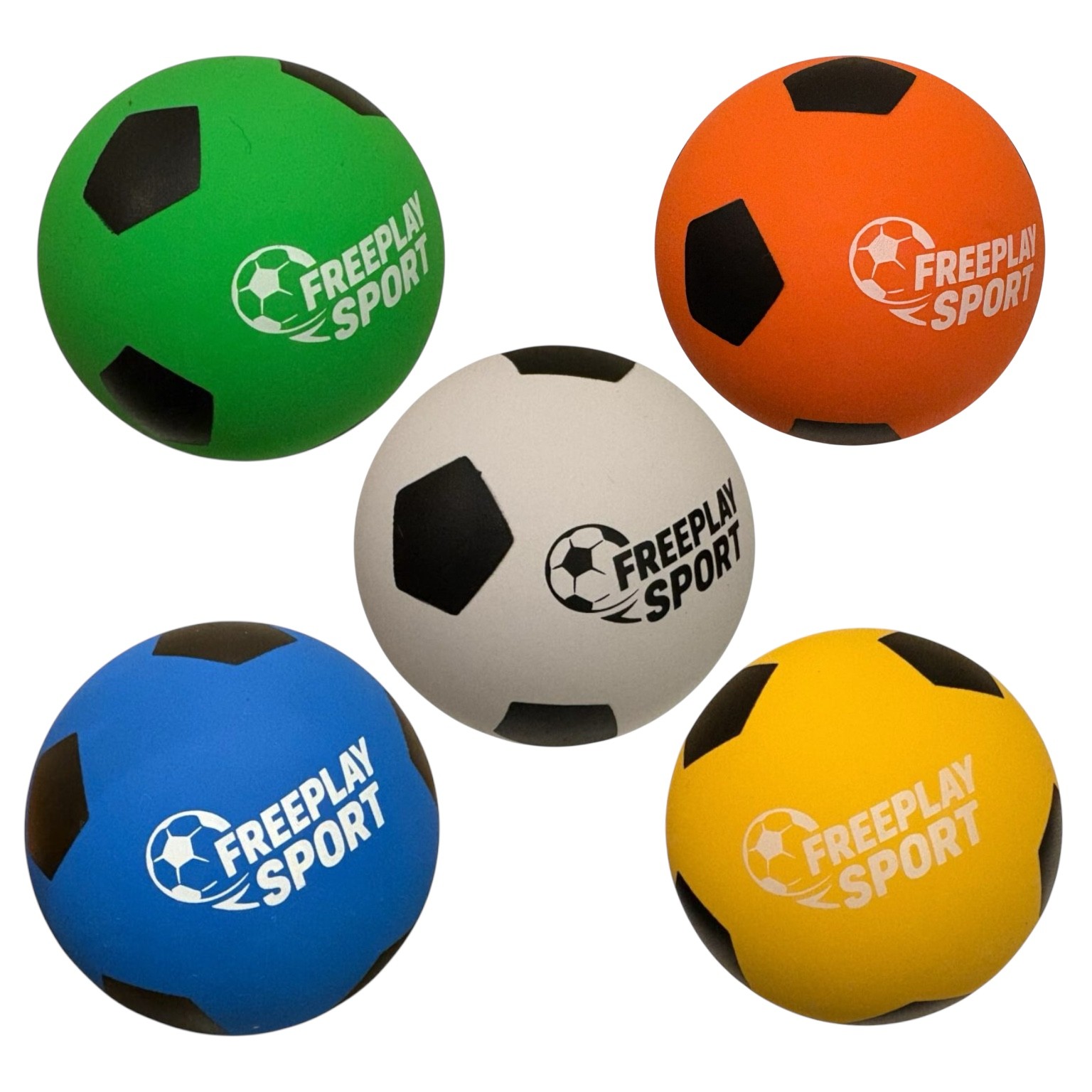 5 stk blandet Freeplay Hoppebold High Bounce Ø6 cm