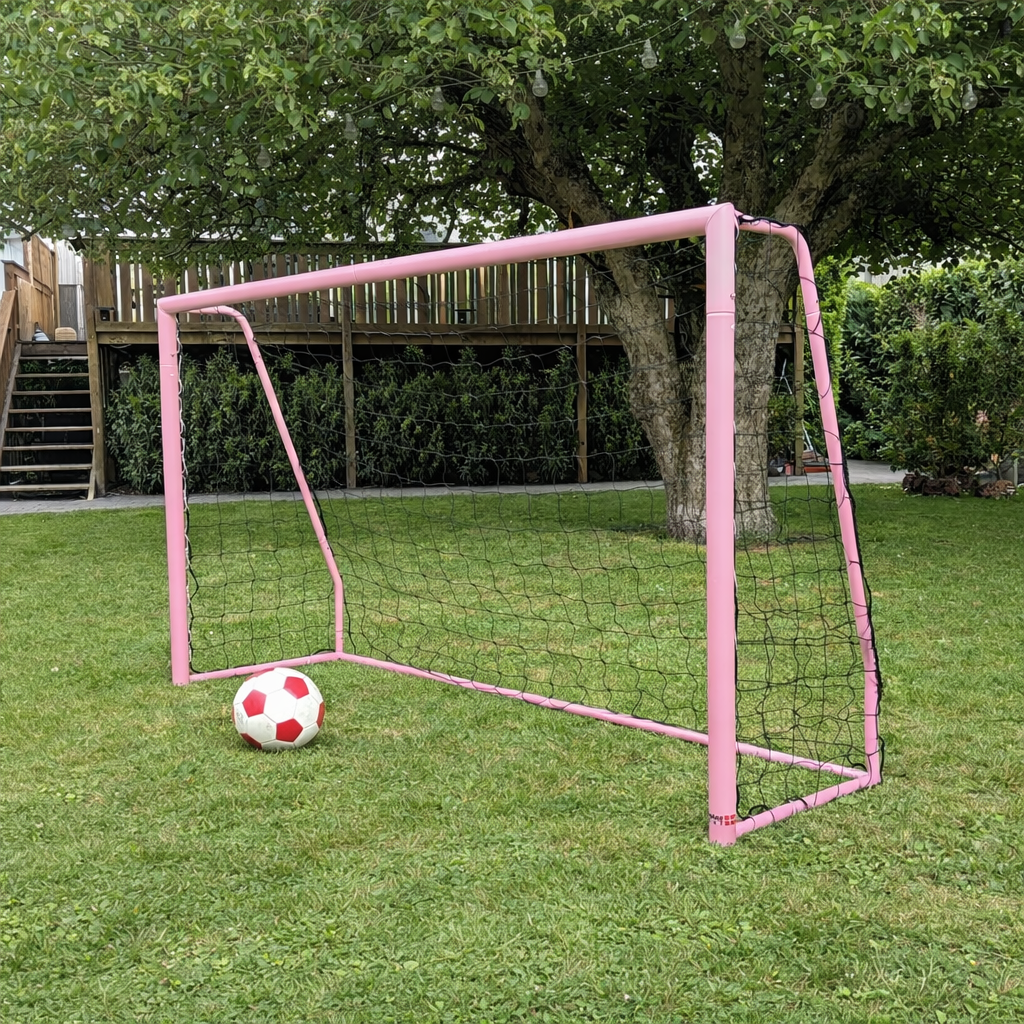 1 stk Fodboldmål Freeplay Talento Girl 200 x 120 cm - Galvaniseret Pink Stål