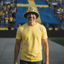 Hæklet Svensk Bøllehat – Støt Sverige med Stil
