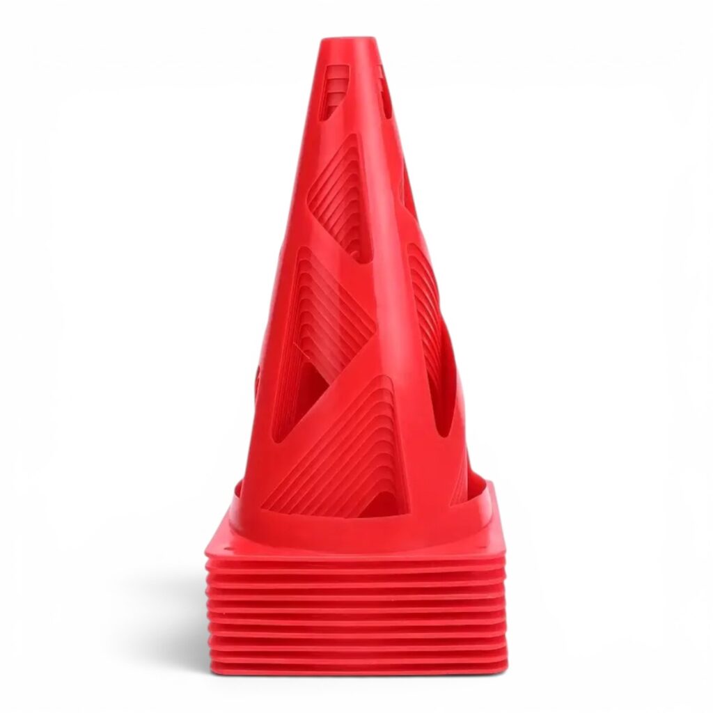 10 stk Freeplay FLEXI Sportskegler i Rød - 23 cm