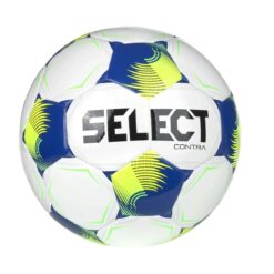Select Fodbold Contra DB V26 str.4 Select Contra V26 fodbold er en slidstærk og alsidig træningsbold, der kombinerer fart, præcision og en behagelig boldfølelse. Det livlige opspring gør bolden velegnet til træning, hvor der øves og spilles med afleveringer, afslutninger og tekniske øvelser. Boldens 3 mm skumlaminering giver en blødere kontakt med foden og gør fodbolden nemmere at kontrollere. De 32 paneler er både syet og limet med Dual Bonded teknologi, hvilket giver en stærk fodbold og reducerer optagelsen af vand på våde fodboldbaner. Indvendigt er bolden udstyret med en SR-blære, som sikrer god luft og formstabilitet. Det betyder, at bolden holder trykket længe og er klar til mange timers intensiv træning. Select Contra V26 fodbold er særligt egnet til fodboldklubber, skoler, ungdomshold og spil i haven. Den kan bruges til både teknisk træning, pasningsøvelser, afslutninger og almindeligt boldspil på naturgræs og kunstgræs.