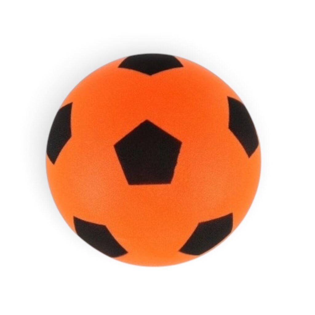 Skum Fodbold – Støjsvag Retro Fodboldbold Str.4 - Orange